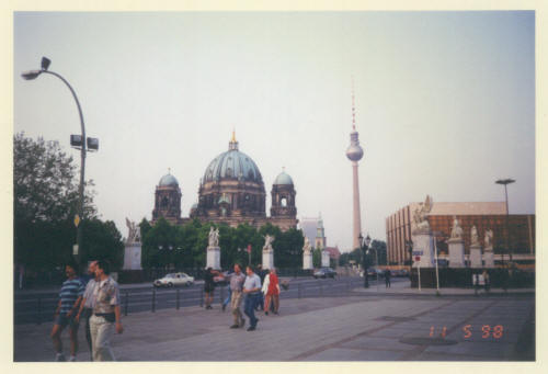 May 1998 - Berlin Cathedral, TV Tower & Palace of the Republic (since demolished)