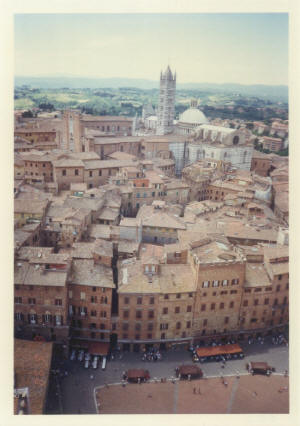 Siena in Italy - view from campanile (1998)
