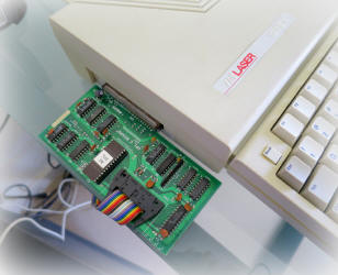 Laser 128EX with Epson APL card in expansion slot