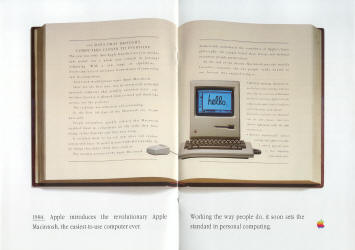 Macintosh 1984 launch - A History of Personal Computing brochure
