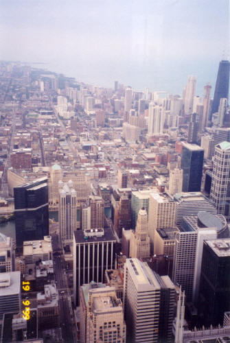Sears Tower, Chicago - view from the observation deck (September 1999)