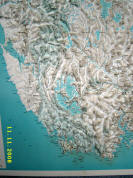 Southwest National Park Tasmania topographic map