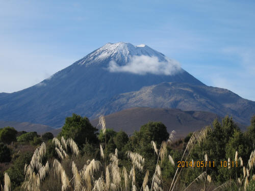 Volcano at Tongariro National Park, New Zealand - May 2014