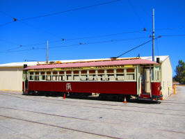 A vintage Fremantle Tram at Whiteman Park