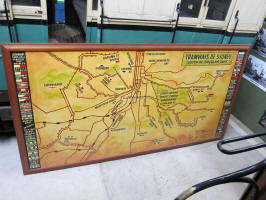 Sydney Tramway Museum - old tram map of Sydney